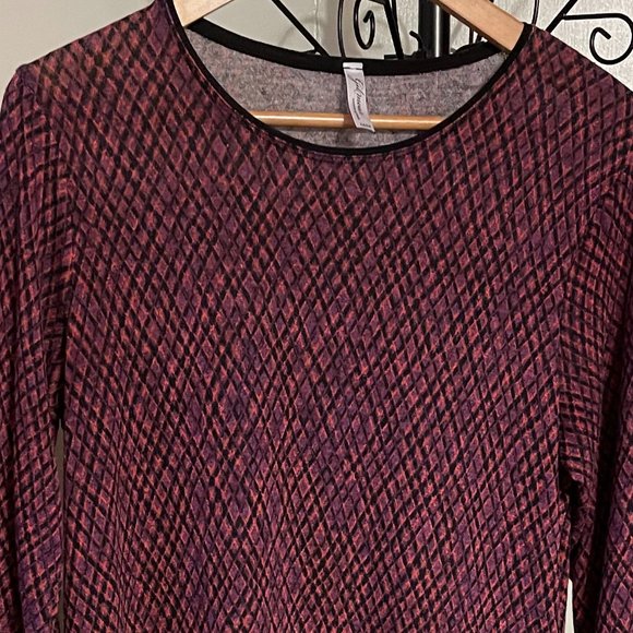 GILMOUR Long Sleeve Relaxed Fit Mini Dress Made in Canada - Picture 2 of 7